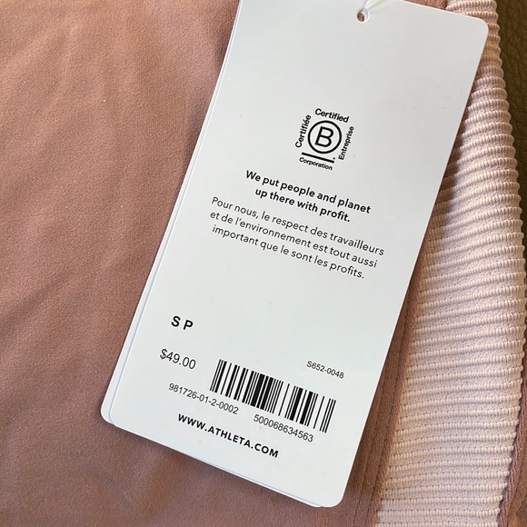 Athleta Rib Shanti Crop Tank - Picture 1 of 4